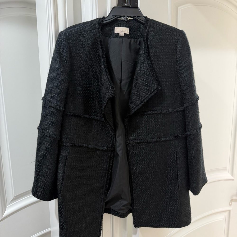 LOFT Textured Black Women's Blazer